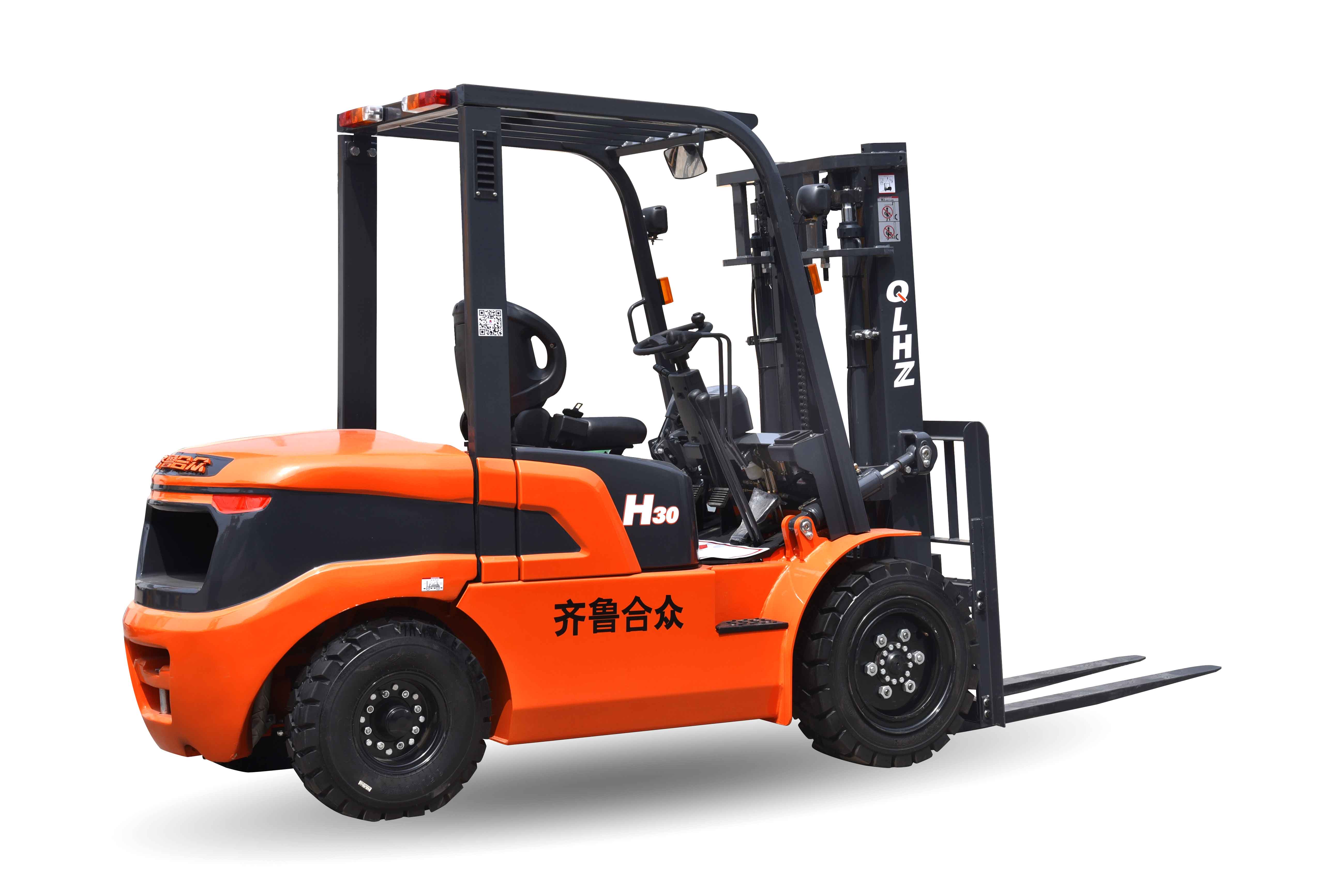 青島合眾研發平衡重內燃叉車形成量產